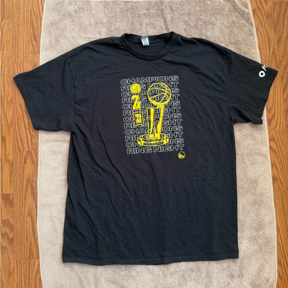 Golden State Warriors Men’s XL Ring Night Championship T- Shirt